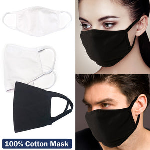 Black Face Mask Set of 2